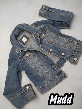 *1626 Mudd cropped jean jacket Girls size 10